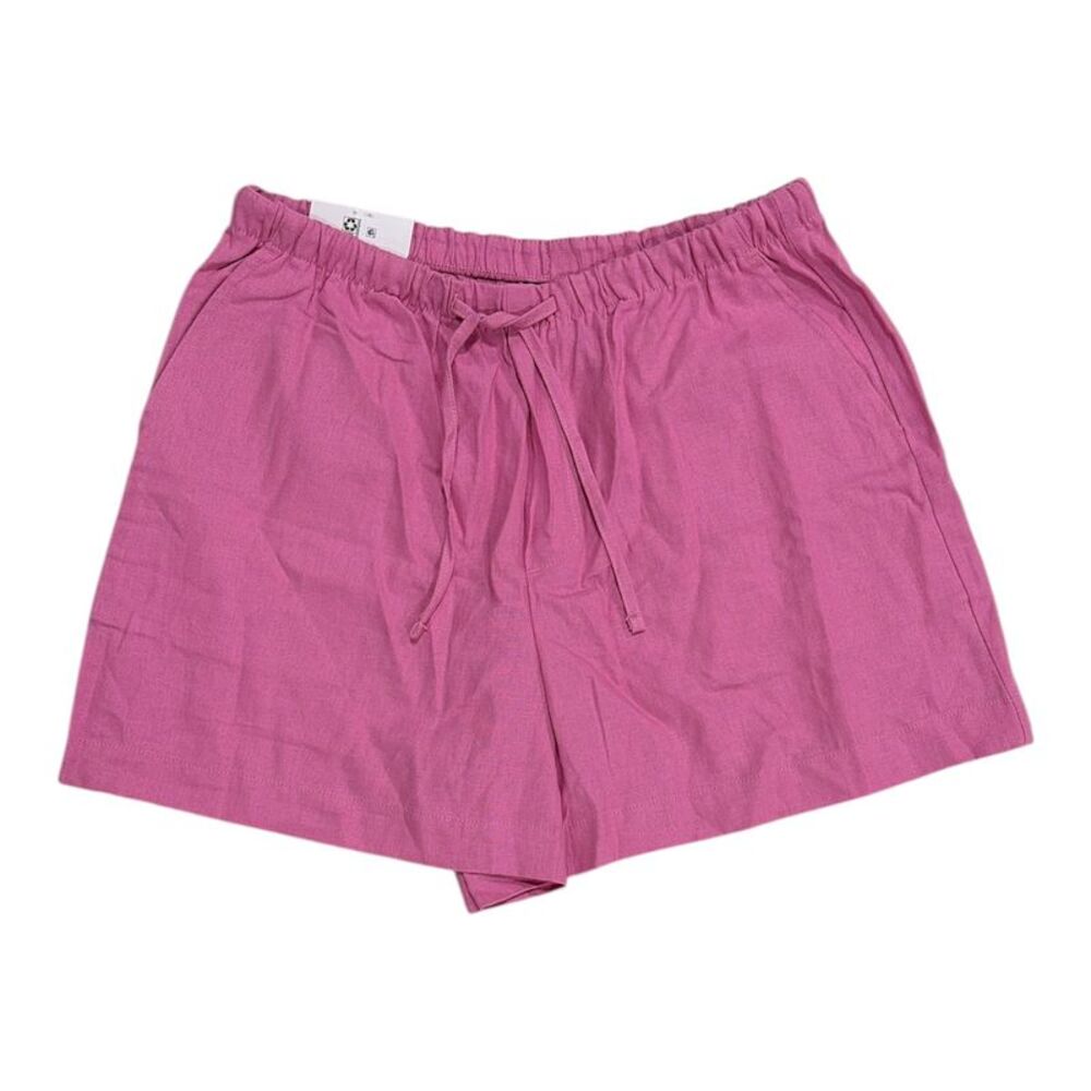 Gap Women's Lightweight Comfortable Fit Linen Pull-On Short - Pink